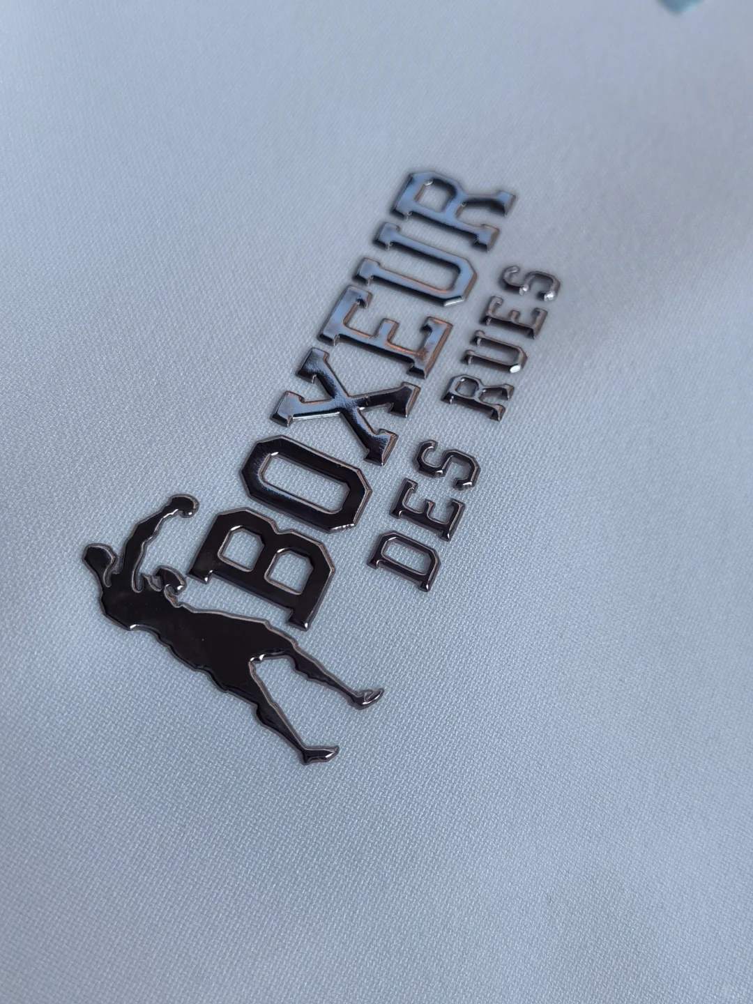 Silicone printing process on garment fabric