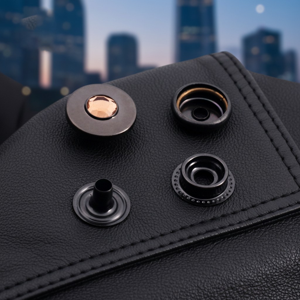 Snap buttons for custom apparel manufacturing