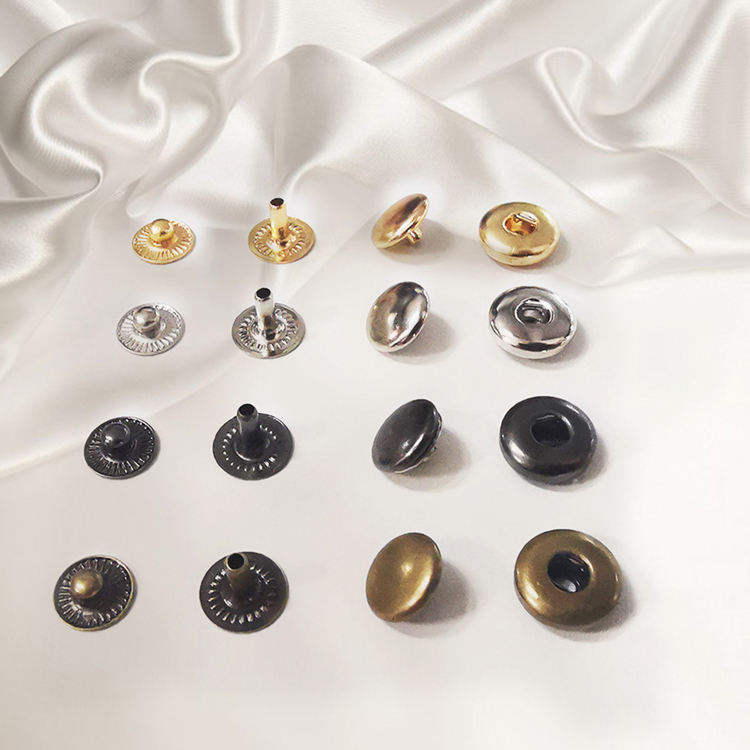 Snap buttons for custom apparel manufacturing