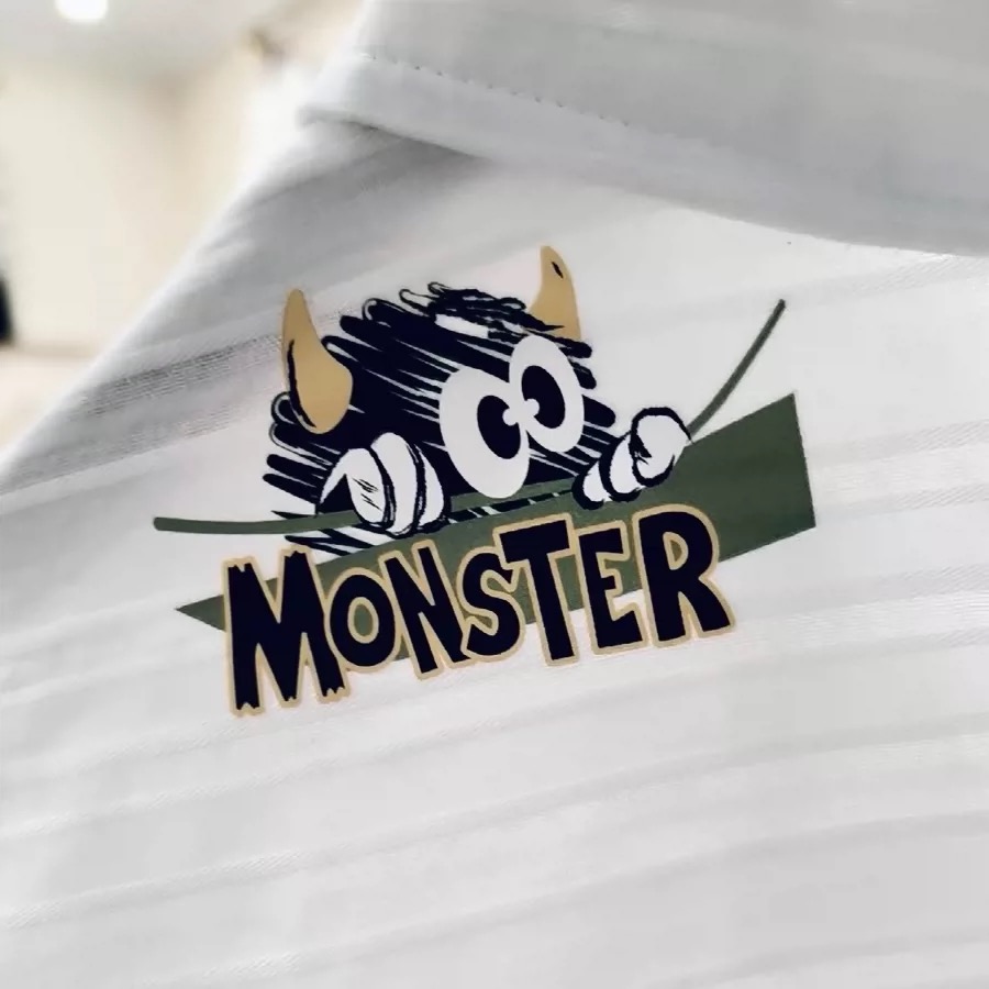 Vibrant screen print on custom garment