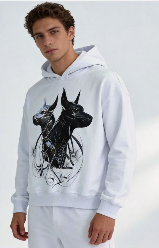 Men's toothbrush stitch embroidery sweatshirt custom apparel