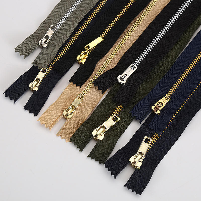 Custom zippers for apparel manufacturing and garment production