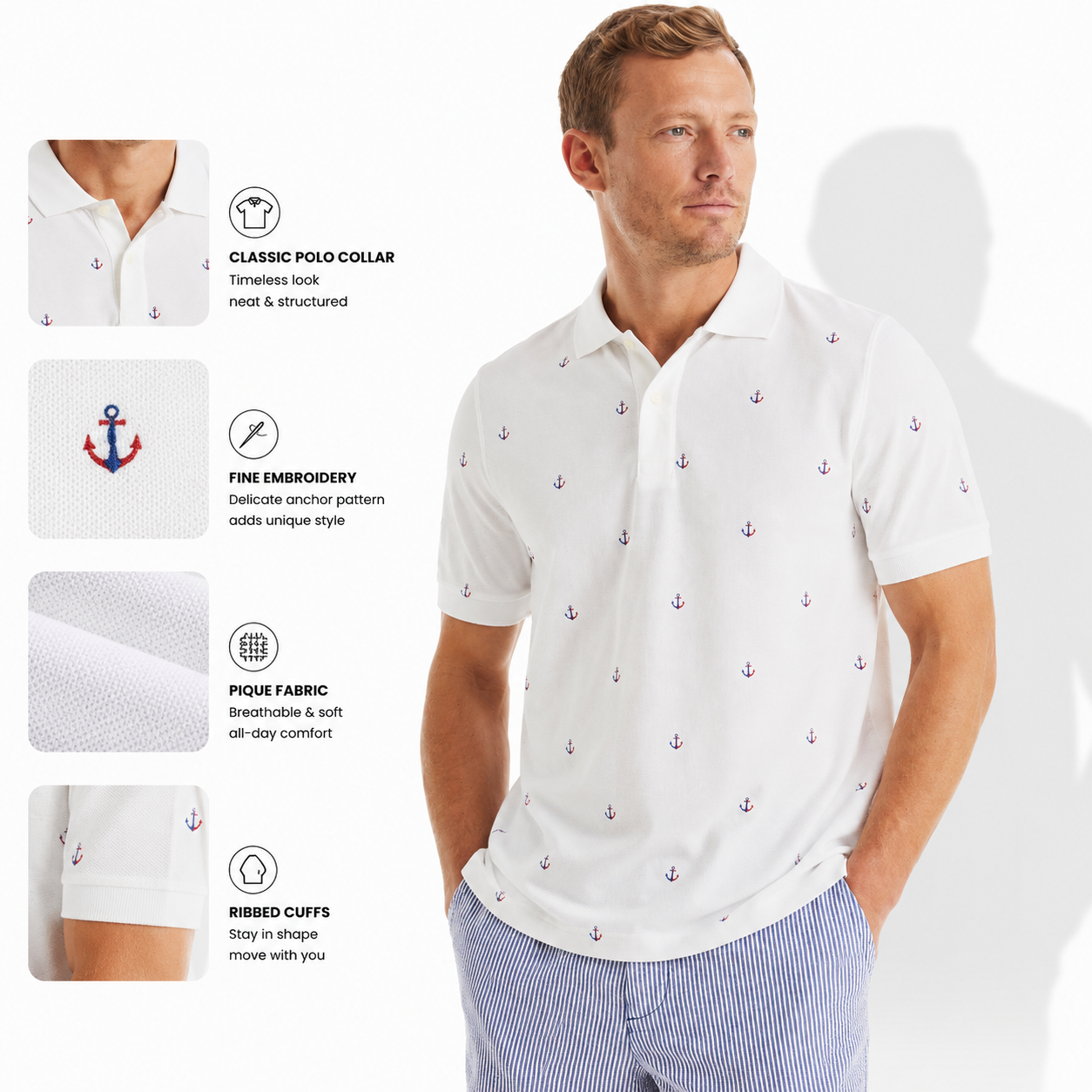 Bestickte Polo-Shirts